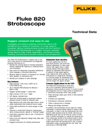 Thumbnail of document Data Sheet - 820-2 LED Stroboscope